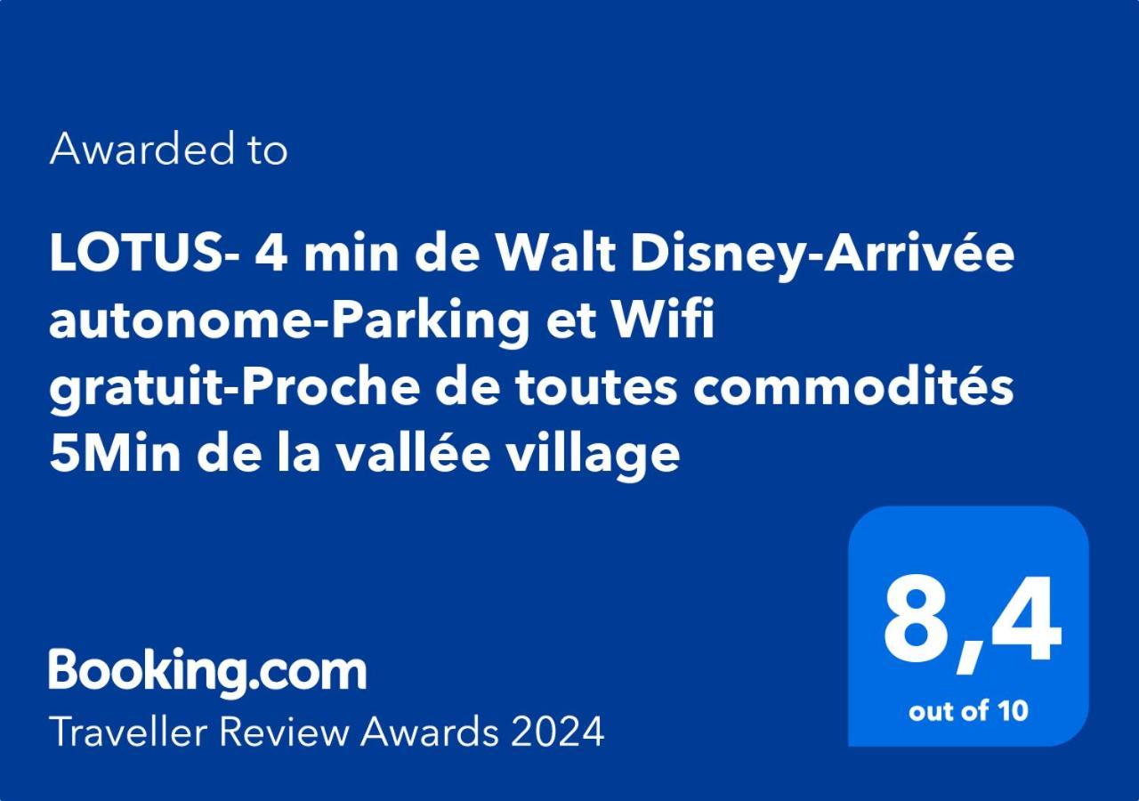 Lotus- 4 Min De Walt Disney-Arrivee Autonome-Parking Et Wifi Gratuit-Proche De Toutes Commodites 5Min De La Vallee Village Chessy  Exterior photo